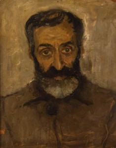 "Портрет отца художника" (Андрей Васильевич Тутунов). 1947 г. К.М. 46Х35 